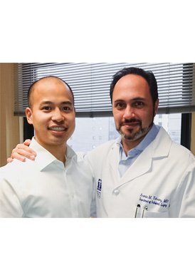 TESTIMONIALS: Dr. Tehrany with Andy Vo (photo)